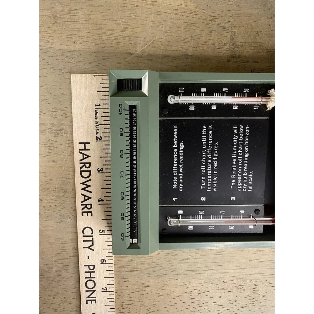 Taylor Comfortguide Hygrometer Model 5535 LNIB Measure Humidity Vintage